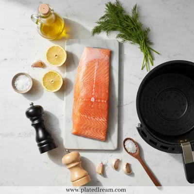 Air Fryer Salmon – Quick, Healthy Dinner - cooking process