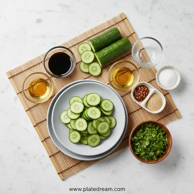 Easy Asian Cucumber Salad Recipe - cooking process