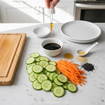 Asian Cucumber Salad – 5-Ingredient Simple Recipe - cooking process