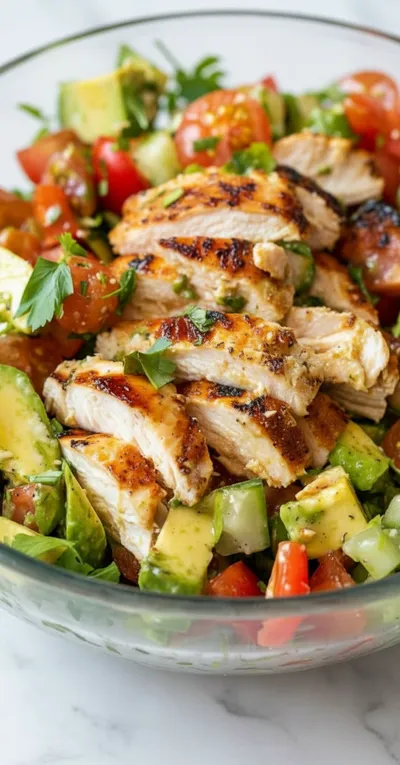 Healthy Avocado Chicken Salad Recipe