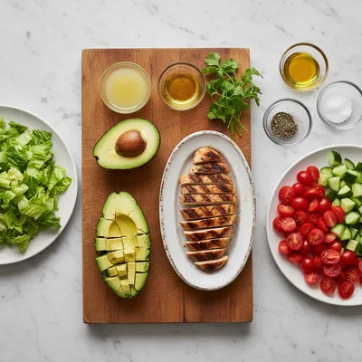 Healthy Avocado Chicken Salad Recipe - cooking process