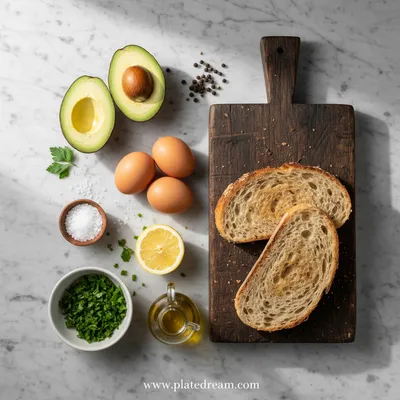 Avocado Egg Toast – Quick Healthy Breakfast - cooking process