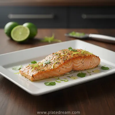 Baked Cilantro Lime Salmon With Avocado Salsa