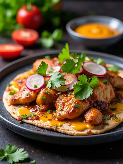 Easy BBQ Chicken Flatbread Recipe - cooking process