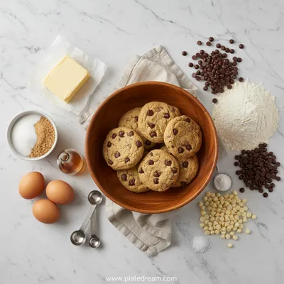 Cake Batter Chocolate Chip Cookies - cooking process