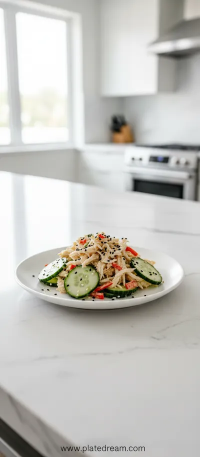 Easy California Roll Cucumber Salad