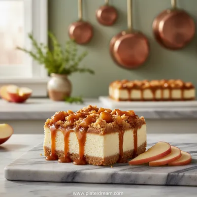Caramel Apple Cheesecake Bars