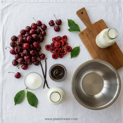 Cherry Ice Cream Recipe – Quick & Easy - cooking process