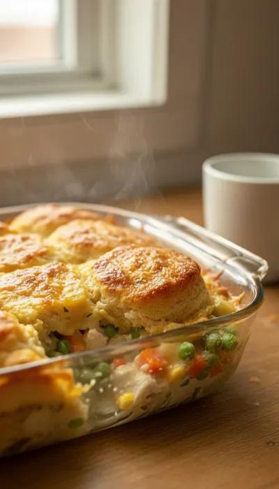 Easy Chicken Cobbler Dinner Casserole