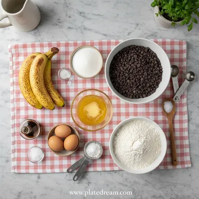 Chocolate Chip Banana Bread - cooking process