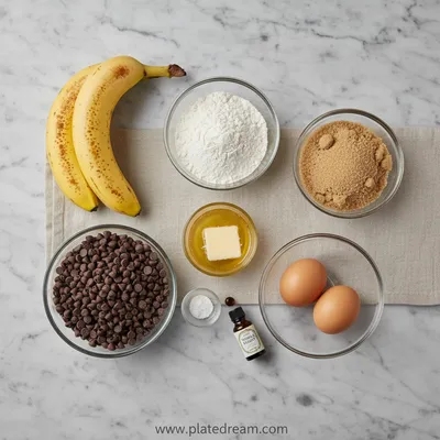 Chocolate Chip Banana Bread - cooking process