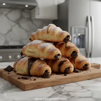 Easy Homemade Chocolate Croissants