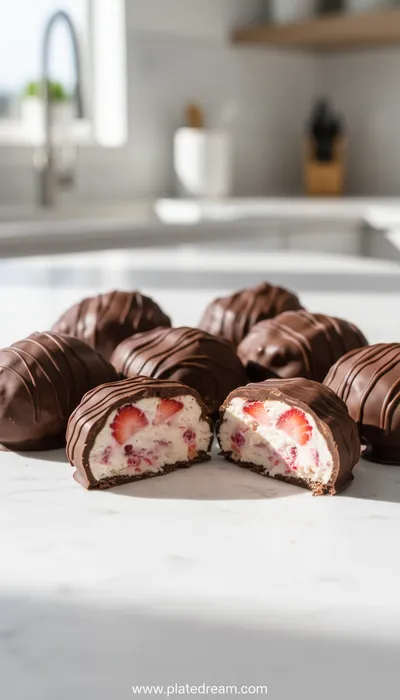 Chocolate Strawberry Greek Yogurt Clusters