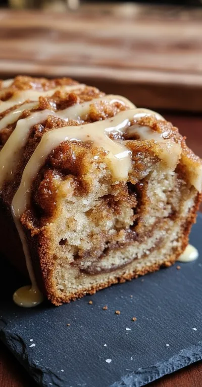 Cinnamon Roll Banana Bread Recipe