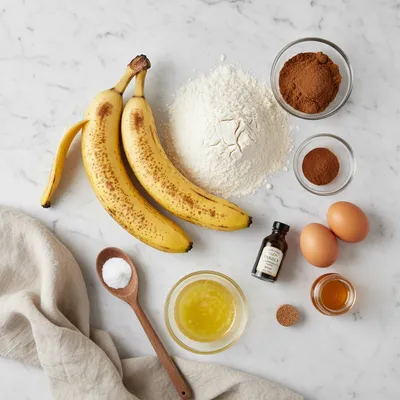Cinnamon Roll Banana Bread Recipe - ingredients preparation