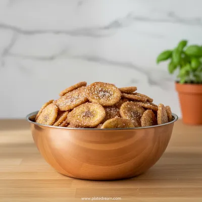 Cinnamon-Sugar Air Fryer Banana Chips