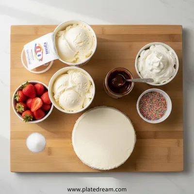 Copycat Dairy Queen Ice Cream Cake – Birthday Treat - ingredients preparation