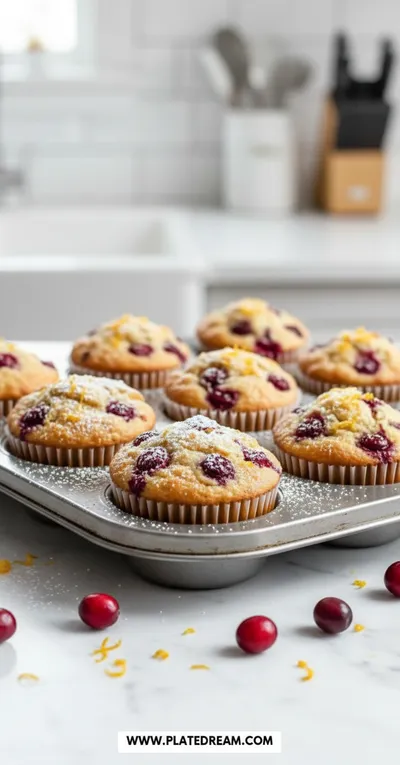 Cranberry Orange Cottage Cheese Muffins