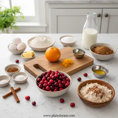 Cranberry Orange Muffins With Streusel Topping - cooking process