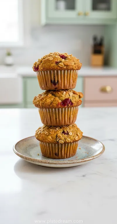 Cranberry Orange Oatmeal Muffins (Gluten‑Free)
