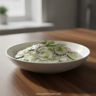 Creamy Cucumber Salad – Easy Healthy Recipe