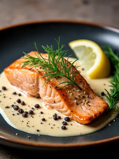 Creamy Garlic Salmon – Easy Dinner Recipe - ready to serve