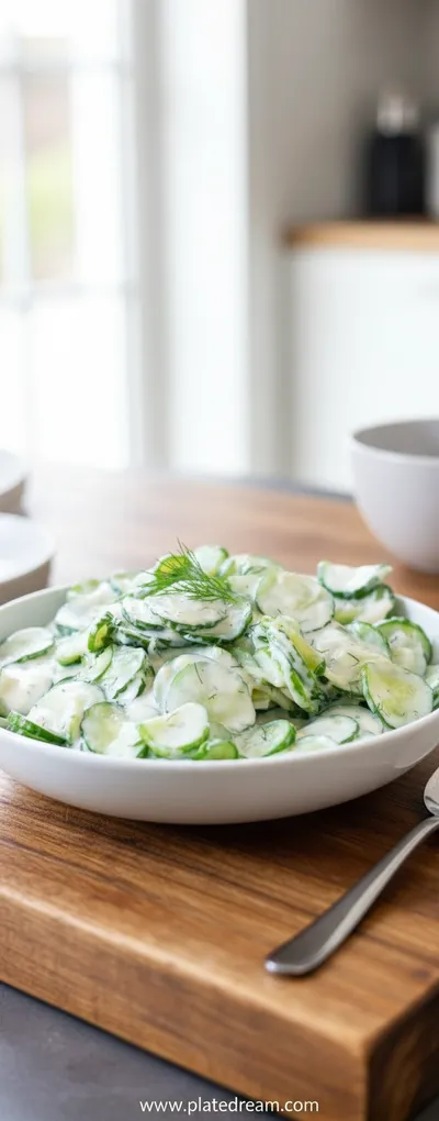 Creamy German Cucumber Salad