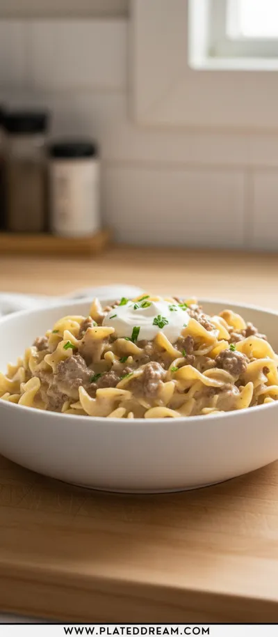 Creamy Ground Beef Stroganoff – Ready in 30 Minutes