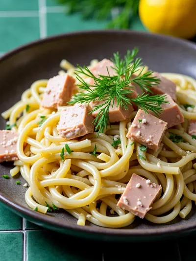 Creamy Tuna Pasta Salad - cooking process