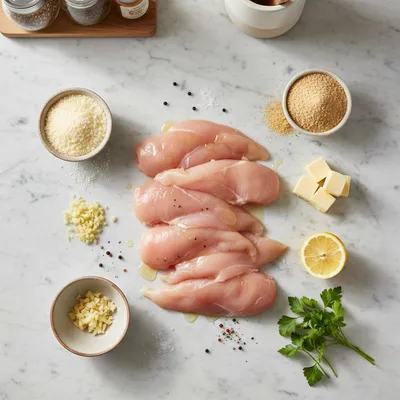 Crispy Parmesan Chicken with Garlic Sauce - cooking process