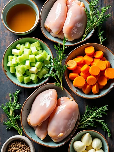 Crock Pot Angel Chicken - ingredients preparation
