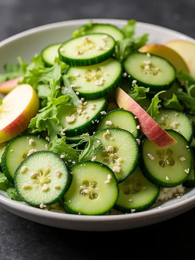 Cucumber Apple Salad – Fresh & Crunchy