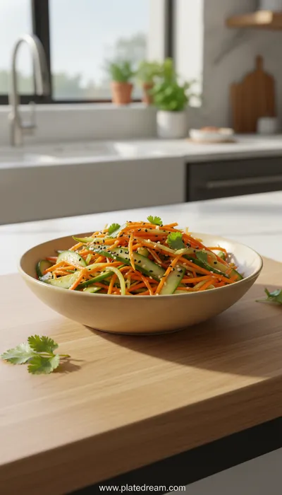 Cucumber Carrot Salad – Fresh, Easy Healthy Recipe