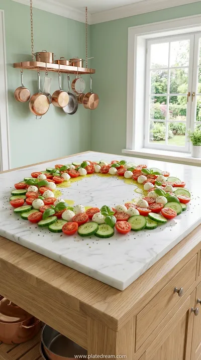Quick Cucumber Mozzarella Salad