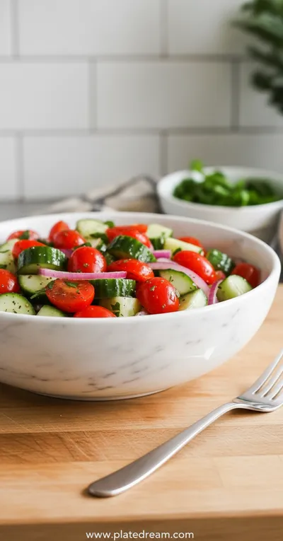Refreshing Cucumber Tomato Salad