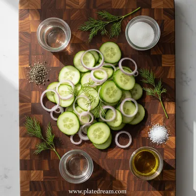Cucumber Vinegar Salad - cooking process
