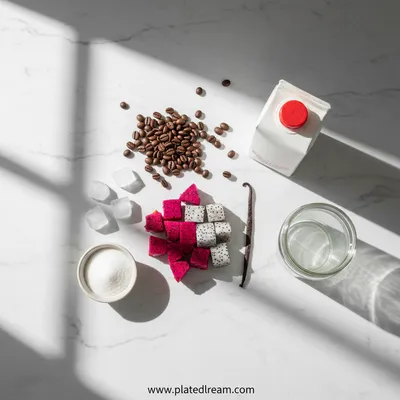 Dragon Fruit Frappuccino Recipe - cooking process