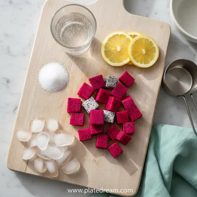 Dragonfruit Lemonade - cooking process