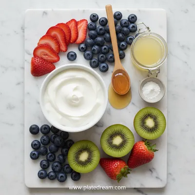 Easy Healthy Fruit Dip Recipe - cooking process