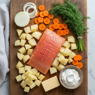 Finnish Salmon Soup (Lohikeitto) Recipe - cooking process