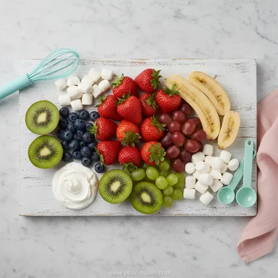 Fruit Salad with Sour Cream and Marshmallows - cooking process