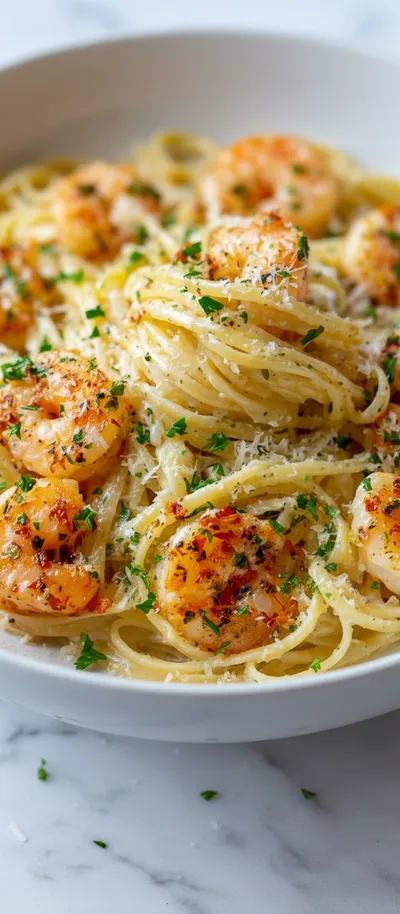 Garlic Butter Shrimp Scampi Pasta