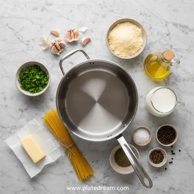 Garlic Parmesan Pasta: Quick & Easy Dinner - cooking process