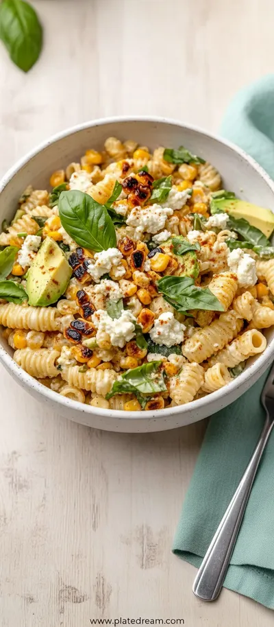 Healthy Street Corn Pasta Salad