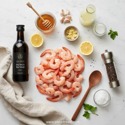 High-Protein Honey Garlic Shrimp - cooking process