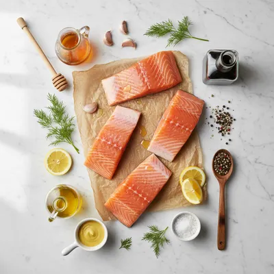 Honey Baked Salmon – Easy, Delicious Dinner - cooking process