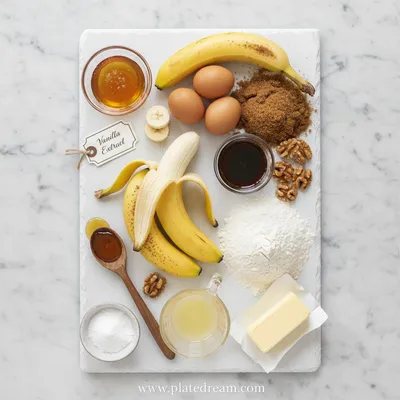 Honey Vanilla Banana Bread - cooking process