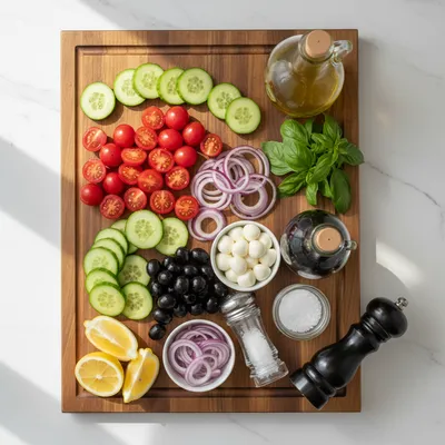 Italian Salad - cooking process