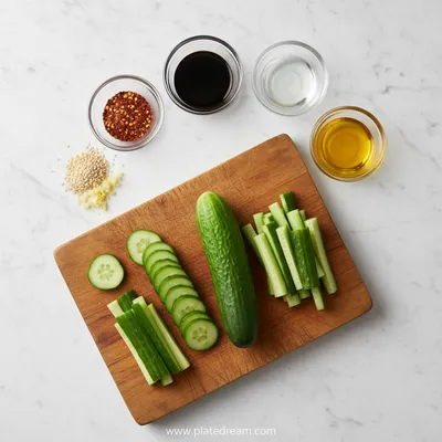 Korean Cucumber Salad – Fresh & Easy Side - cooking process