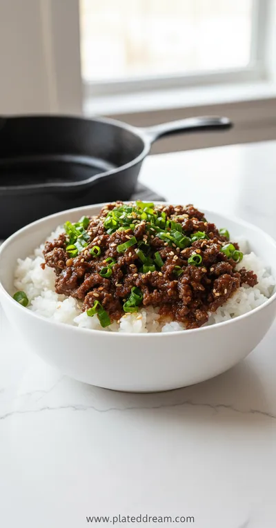 Korean Ground Beef Bowl